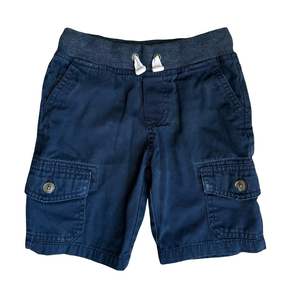 Cat & Jack 4T Boys blue cargo pull on elastic waist shorts